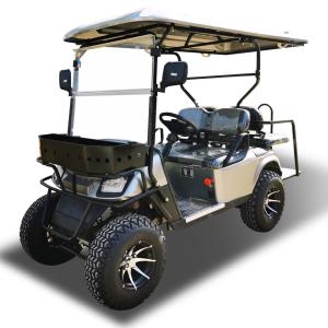 Quality Customized Black Community UTV Golf Cart Trolley 4 Person With Off Road Tire wholesale