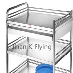 201 304 SS Three - Layer Treatment Medical Trolley Cart
