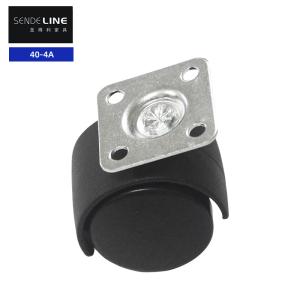 Quality Black 40mm Office Chair Wheel Replacement Pulley For Smooth Movement wholesale