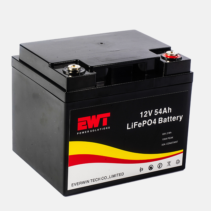 Commercial LiFePO4 Storage Battery 12.8V 54Ah Lithium Battery