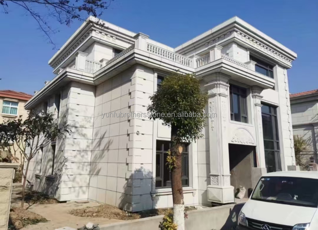 Modern Flamed Chinese Grey Granite Stone Veneer Cut-to-Size for Outdoor Wall Cladding
