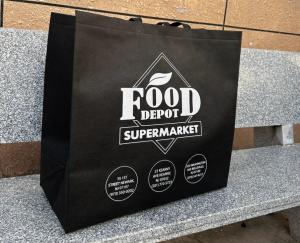 Quality Tote Bags Custom Printed Recyclable Fabric Non Woven Shopping Bags With Logo Bolsas Ecologicas Advertising Packing Gift Use Pattern Type Letter wholesale