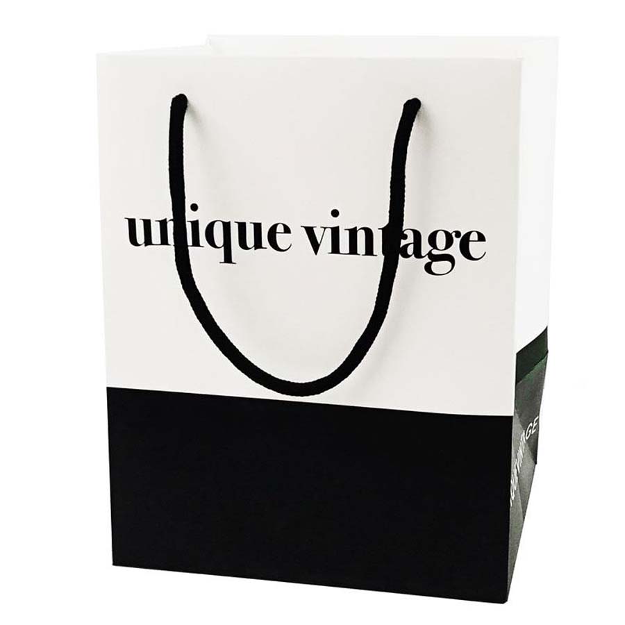 Custom Logo Clothing Shopping Gift Jewelry Packaging Paper Bag with Gold Stamp Finish