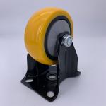 Rigid TPE Medium Duty Caster Wheels With PP Core Trolley Wear Resistant