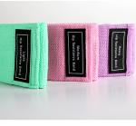Ultra Stretchable TPE Heavy Fabric Resistance Bands Pink 25in