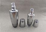Diamond Shape Silver Acrylic Lotion Bottle For Cosmetic Cream 50 / 100G