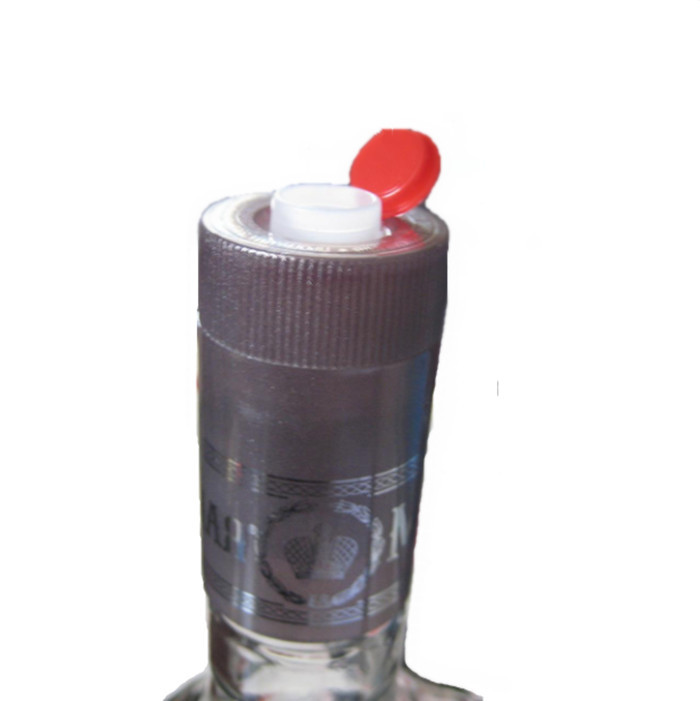 Pilfer Proof Aluminum Plastic Shrink XO Liquor Bottle Screw Caps Custom Size 33mm