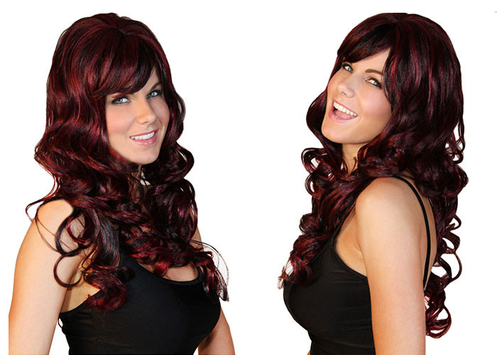 Lovely And Wild Womens Heat Resistant Soft Wigs Natural Long Curly Hair Wigs