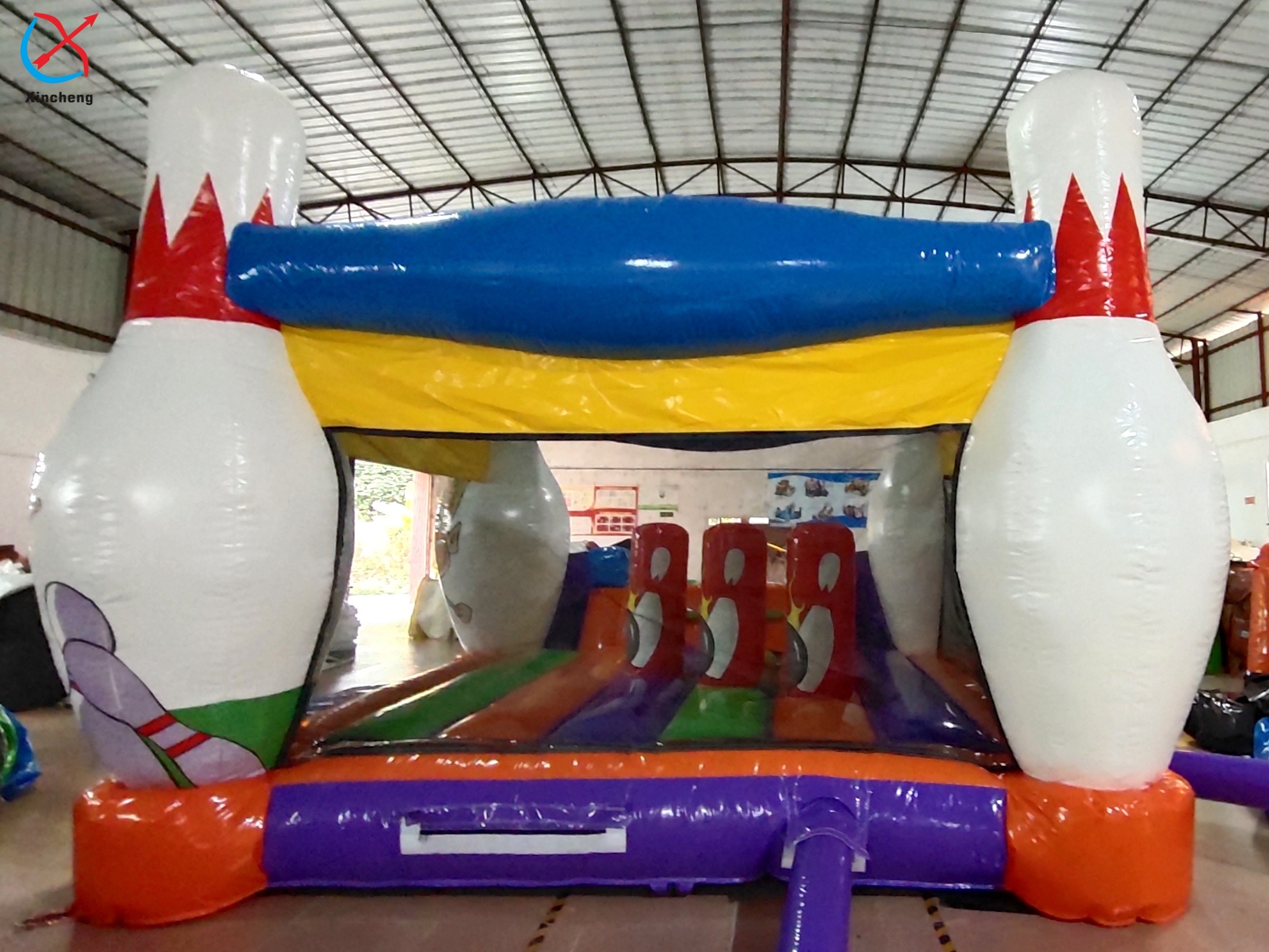 Factory Makes Bowling Themed Indoor Outdoor Custom Bouncy Castle Jumps