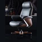 Adjustable Lifting Function Lift Chair Italian Light Luxury Leather Boss Office