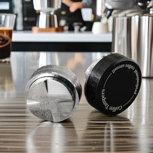 51/53/58mm Tamper Dual Head Espresso Dispenser for Coffee Tea Lovers Portable