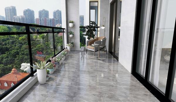 Grade AAA Ceramic Rustic Tiles For Balcony And 400x400mm marble look Indoor