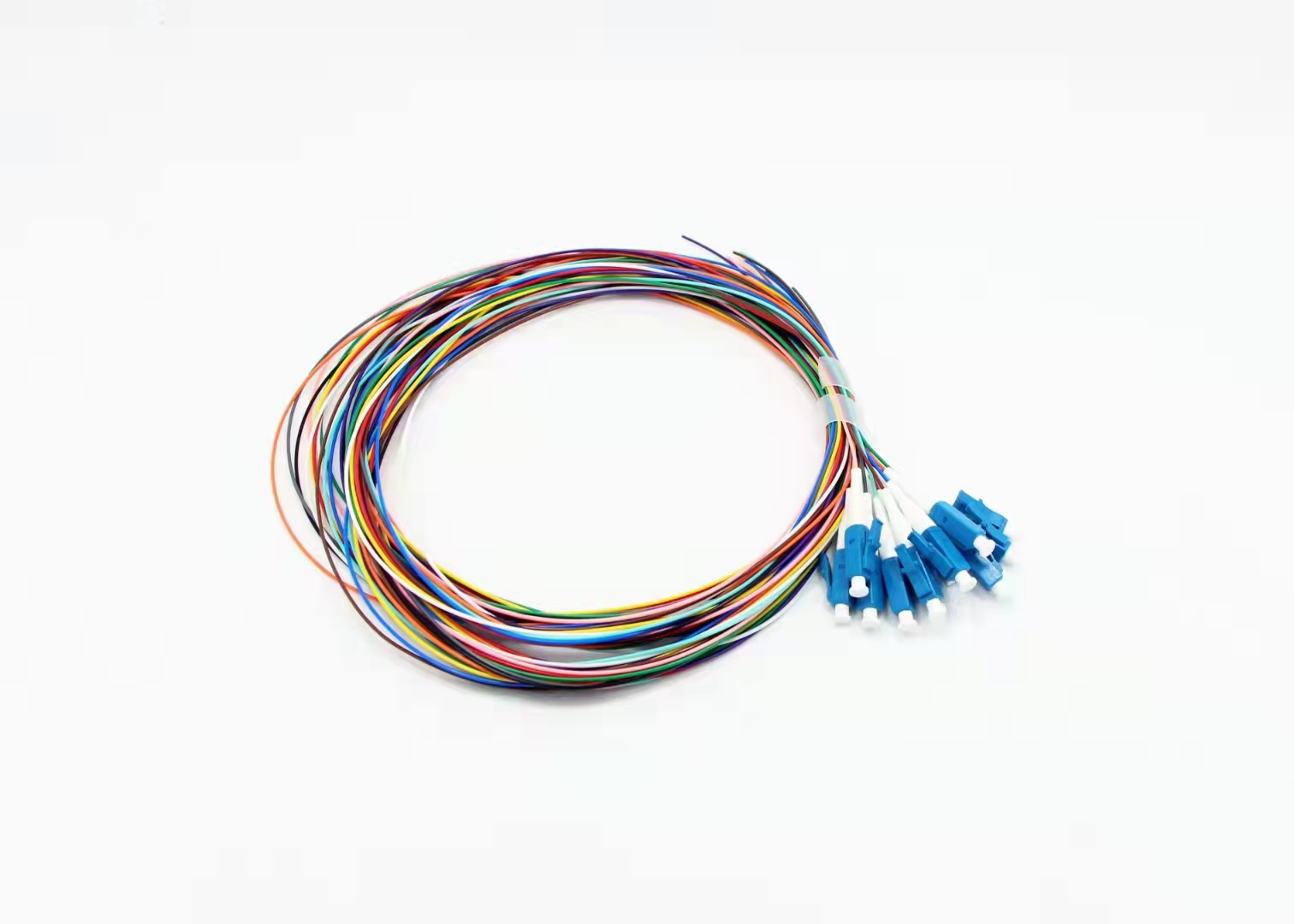 Customized LC Fiber Pigtails 0.9mm 2mm 3mm Cable Diameter Patch Cord Pigtail