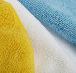 90% Polyester 28cmx38cm Yellow Car Cleaning Cloth