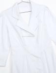 Comfortable Morden Designed Medical Lab Coat Woven Fabric For Women