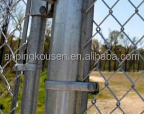Hot Dipped Galvanized PVC Coated Diamond Chainlink Fence for Pressure Treated Fencing