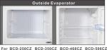 Bcd-468CZ Double Glass Door Top Upright Freezer Refrigerators 468L Big Capacity