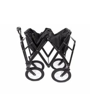 Quality 86*46*85 Dimension All-terrain Big Wheels Folding Double Decker Wagon for Tools Blue wholesale