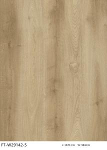 Quality GKBM FT-W29142-5 Eco-friendly Antibacterial Fireproof Unilin Click Light Brown Jump Color Oak Wood Grain SPC Flooring wholesale