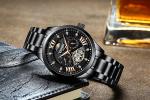 Custom Logo Stainless Steel Wristwatch High Hardness Mineral Glass