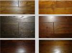 Gunstock handscraped asian teak hardwood flooring
