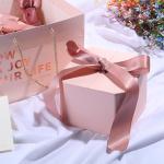 Custom Boutique Luxury Matt Jewelry Gift Box with Magnetic Closure and Black