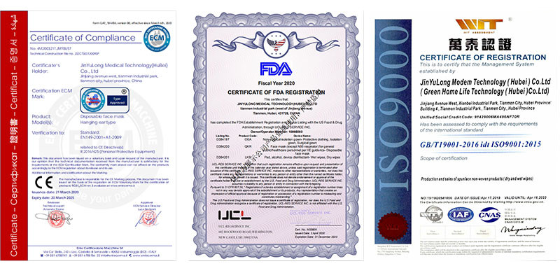 Non Irritating 3 Ply Non Woven Face Mask , Latex Free Disposable Blue Mask