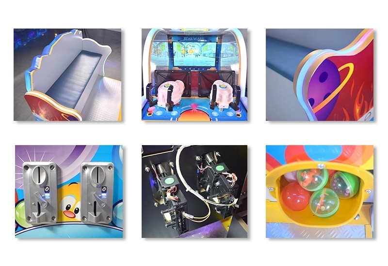 1-2 Players Kids Arcade Machine / Recreational Facilities Water Shooting Game Machine