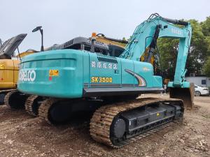 Quality Crawler Digger 35 T 36100kg Kobelco Sk350 Excavator Used Heavy Backhoe Equipment wholesale