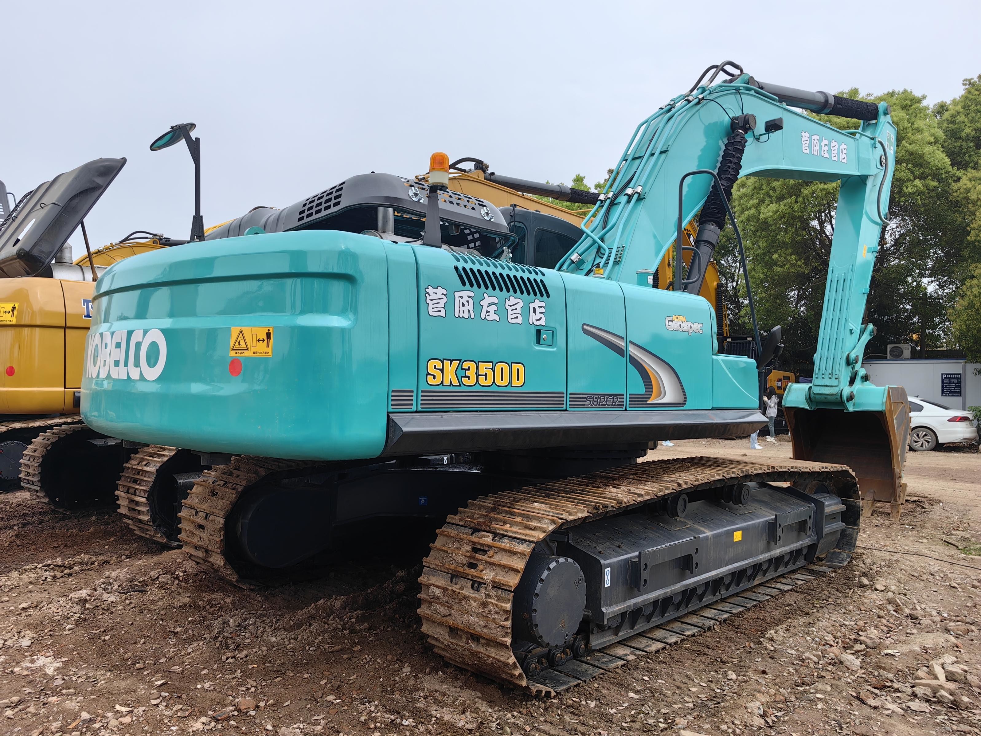 Crawler Digger 35 T 36100kg Kobelco Sk350 Excavator Used Heavy Backhoe Equipment