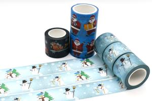 Quality Multiple Uses CMYK Printed Christmas Washi Tape wholesale