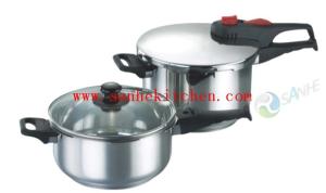 Quality Triple bottom stainless steel Pressure cooker,thickness 1.0mm wholesale