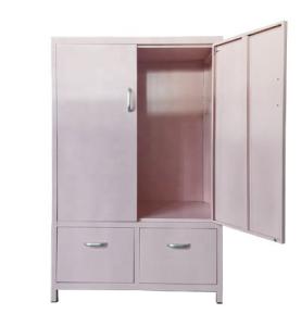 Quality Business Metal Storage Locker , No smell 2 Door Steel Locker Powder Coating wholesale