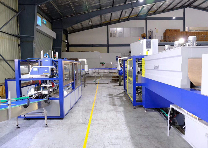 Auto Sealing Tape Shrink Packaging Equipment PLC Control