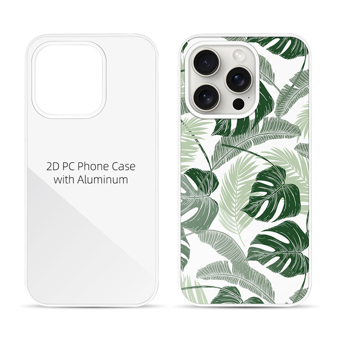 Printable 2D Sublimation Blank Plastic Phone Cases For Iphone 15 16 14 Pro