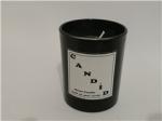 Home decor candle; black scented glass candle,luxury candle, unique candle