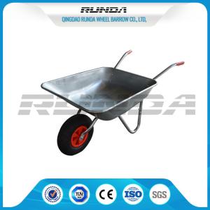 Quality Industrail Heavy Duty Wheelbarrow 7 CUB , Garden Wheel Cart Galvanized Color wholesale