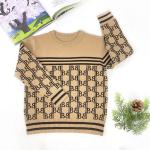 Jacquard Knitted Crew Neck Autumn Winter Infant Clothing Toddler pullover Kids