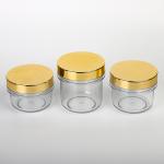 100ml 120ml 200ml gold lid body facial butter cream scrub container empty luxury
