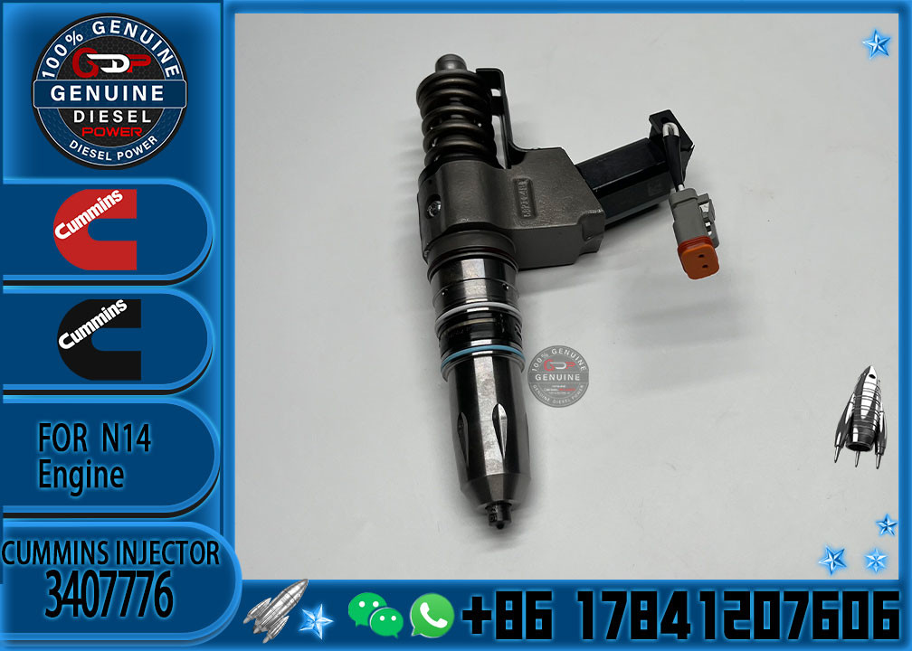 Real Fuel Injector Assembly 3407776 For Cummins Engine N14 Series