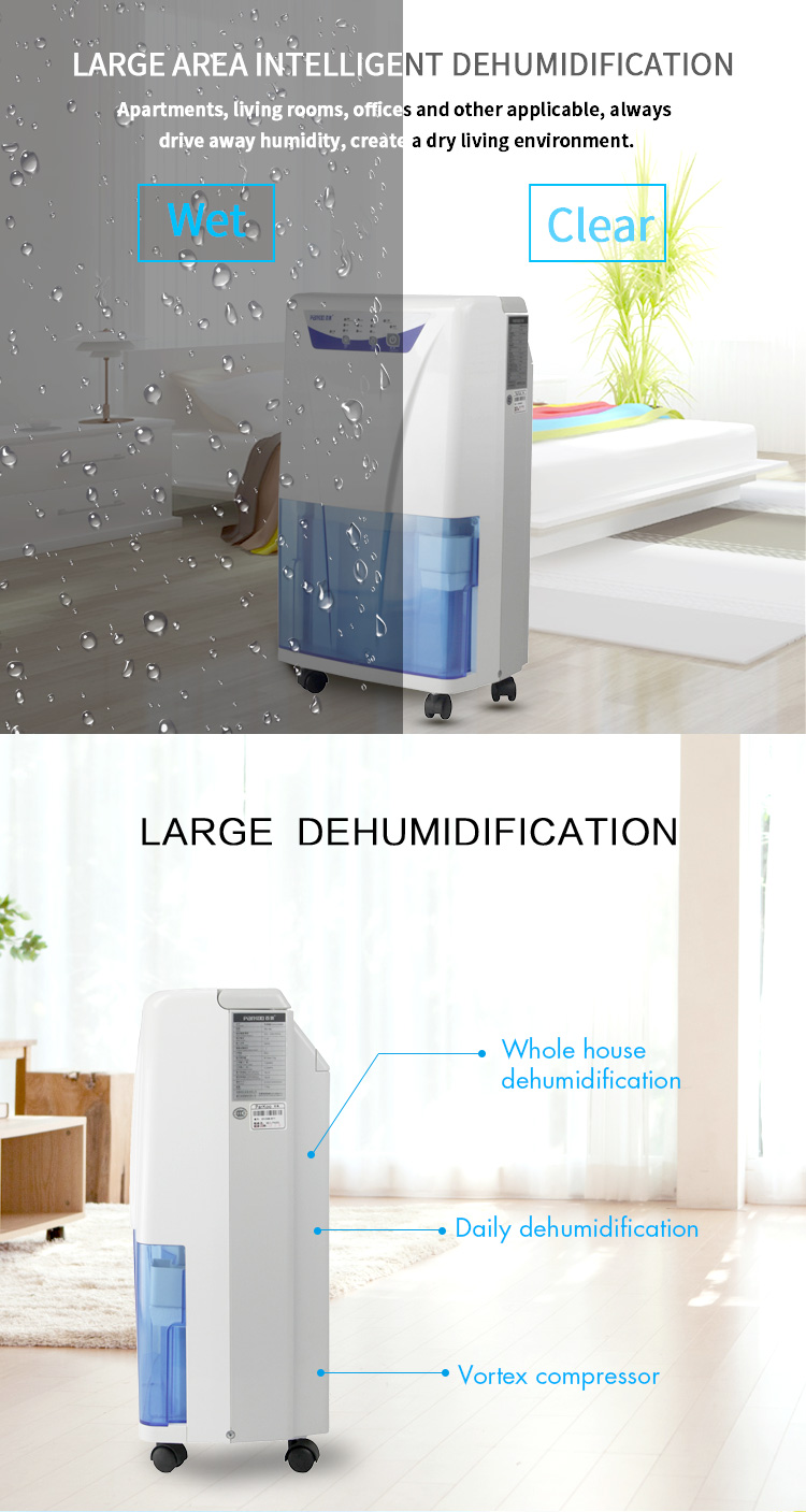 20L/Day 230W Small Home Dehumidifier With Compressor