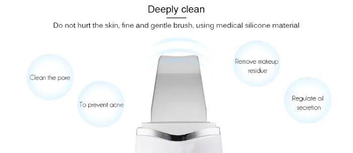 Electric Rechargeable Facial Scrubber Machine Facial Exfoliator Cleansing Tool