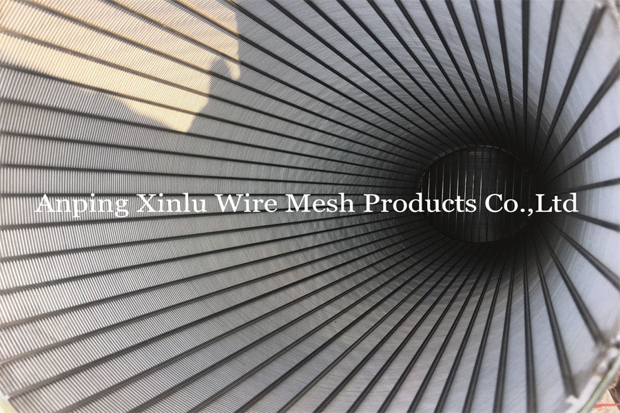 14" V Wire Wrap Water Well Sand Spiral Screen Tube For Heat Pump