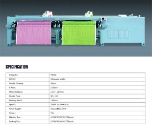 Quality Dual Rolls Horizontal Quilting Embroidery Machine Customized 60mm Needle Distance wholesale