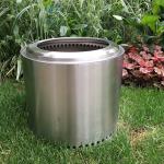 14 Inch BBQ Smokeless Outdoor Fire Pit Stainless Steel Stove