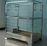 Heavy Duty Wire Storage Cage To Store Or Delivery Silver White Color