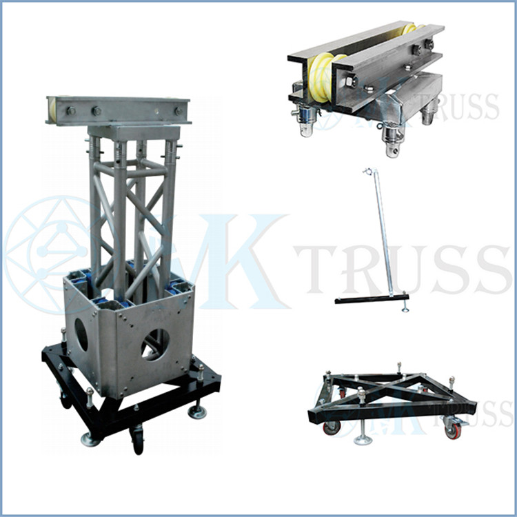 Aluminum Ground Support Truss Tower System for 400mm Truss Frame Junction Way Hinge