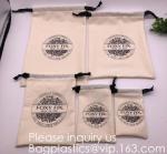 Natural Beige Thick Canvas Drawstring Pouches Produce Bags Muslin Bags Gift Bags