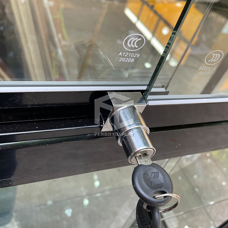 Monomer Design Wall Mounted Glass Display Showcase 8mm Tempered Glass