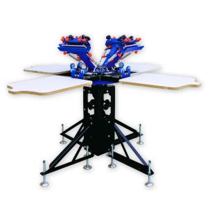 Quality new 4 stations entry level manual silk screen printing machines for sale wholesale
